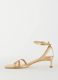 Metallic Nappa Harper Sandal-Tibi Clearance