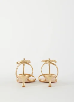 Metallic Nappa Harper Sandal-Tibi Clearance