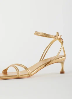 Metallic Nappa Harper Sandal-Tibi Clearance