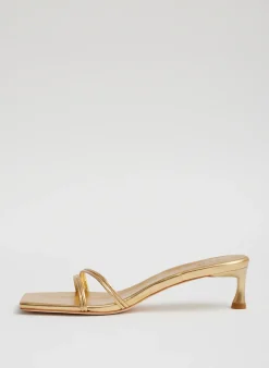 Metallic Nappa Jim Sandal-Tibi Fashion