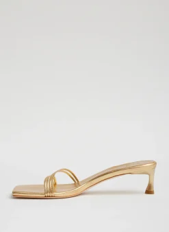 Metallic Nappa Jim Sandal-Tibi Fashion