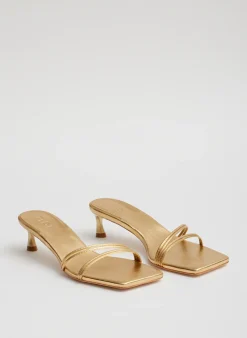 Metallic Nappa Jim Sandal-Tibi Fashion