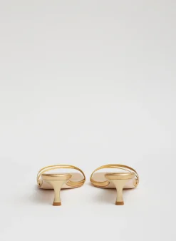 Metallic Nappa Jim Sandal-Tibi Fashion