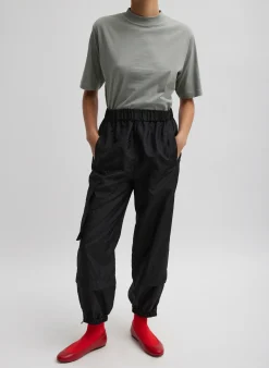 Mock Neck Unisex T-Shirt-Tibi Fashion