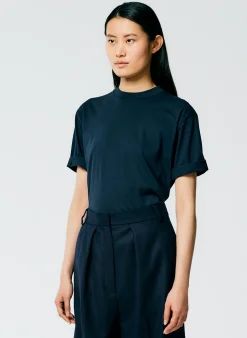 Mock Neck Unisex T-Shirt-Tibi New