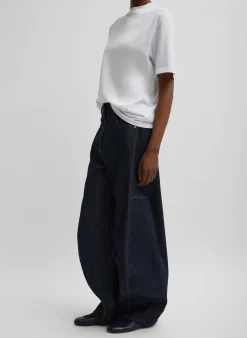 Mock Neck Unisex T-Shirt-Tibi Online