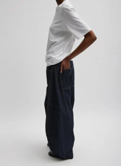 Mock Neck Unisex T-Shirt-Tibi Online