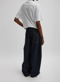 Mock Neck Unisex T-Shirt-Tibi Online