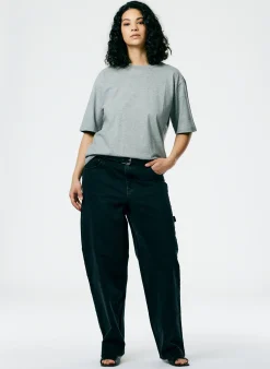 Mock Neck Unisex T-Shirt-Tibi New