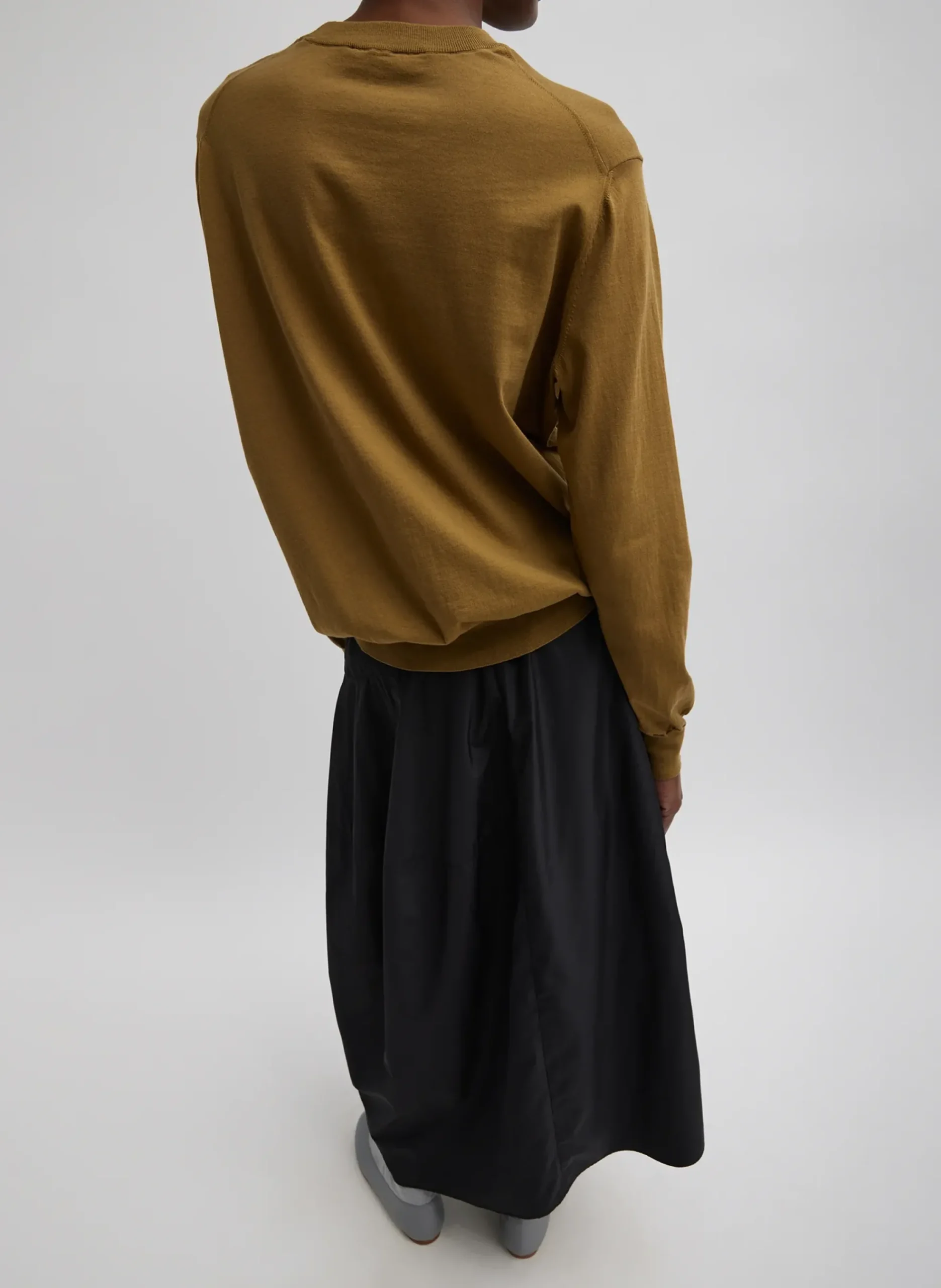 Nylon Asymmetrical Balloon Skirt-Tibi New
