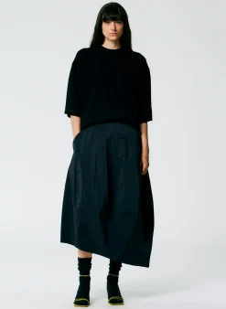 Nylon Asymmetrical Balloon Skirt-Tibi Fashion