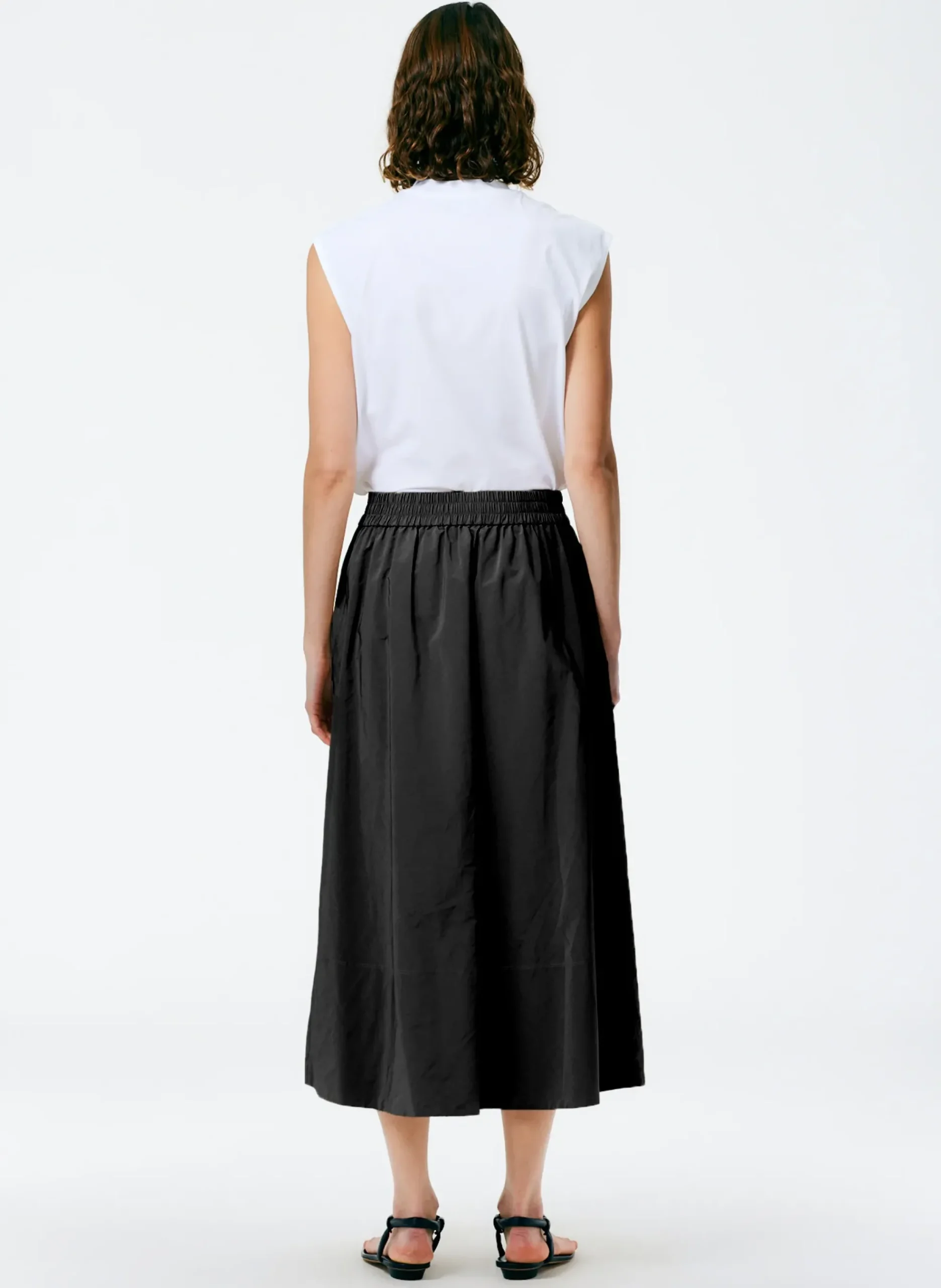 Nylon Pull On Full Skirt-Tibi New