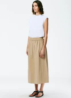 Nylon Pull On Full Skirt-Tibi Best