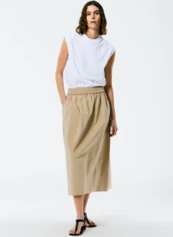 Nylon Pull On Full Skirt-Tibi Best