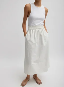 Nylon Pull On Full Skirt-Tibi Outlet