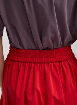Nylon Pull On Full Skirt-Tibi Fashion