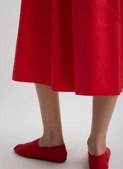 Nylon Pull On Full Skirt-Tibi Fashion