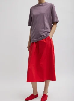 Nylon Pull On Full Skirt-Tibi Fashion