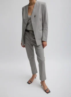 Oliver Cotton Stretch Tricotine Lennon Ankle Pant-Tibi New
