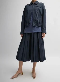 Oliver Cotton Stretch Tricotine Pintucked Skirt-Tibi Online