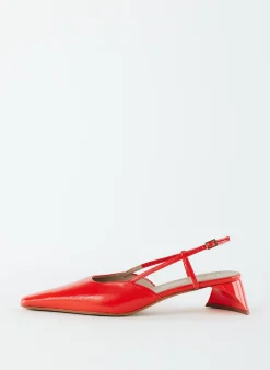 Patent Leather Oscar Slingback-Tibi Fashion
