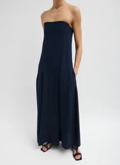 4-Ply Silk Strapless Sculpted Dress-Tibi Sale
