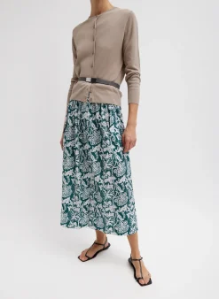 Recycled Nylon Batik Full Skirt-Tibi Sale