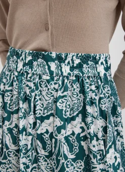 Recycled Nylon Batik Full Skirt-Tibi Sale