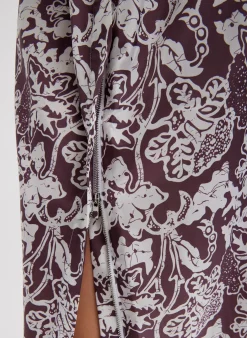 Recycled Nylon Batik Full Skirt-Tibi Hot