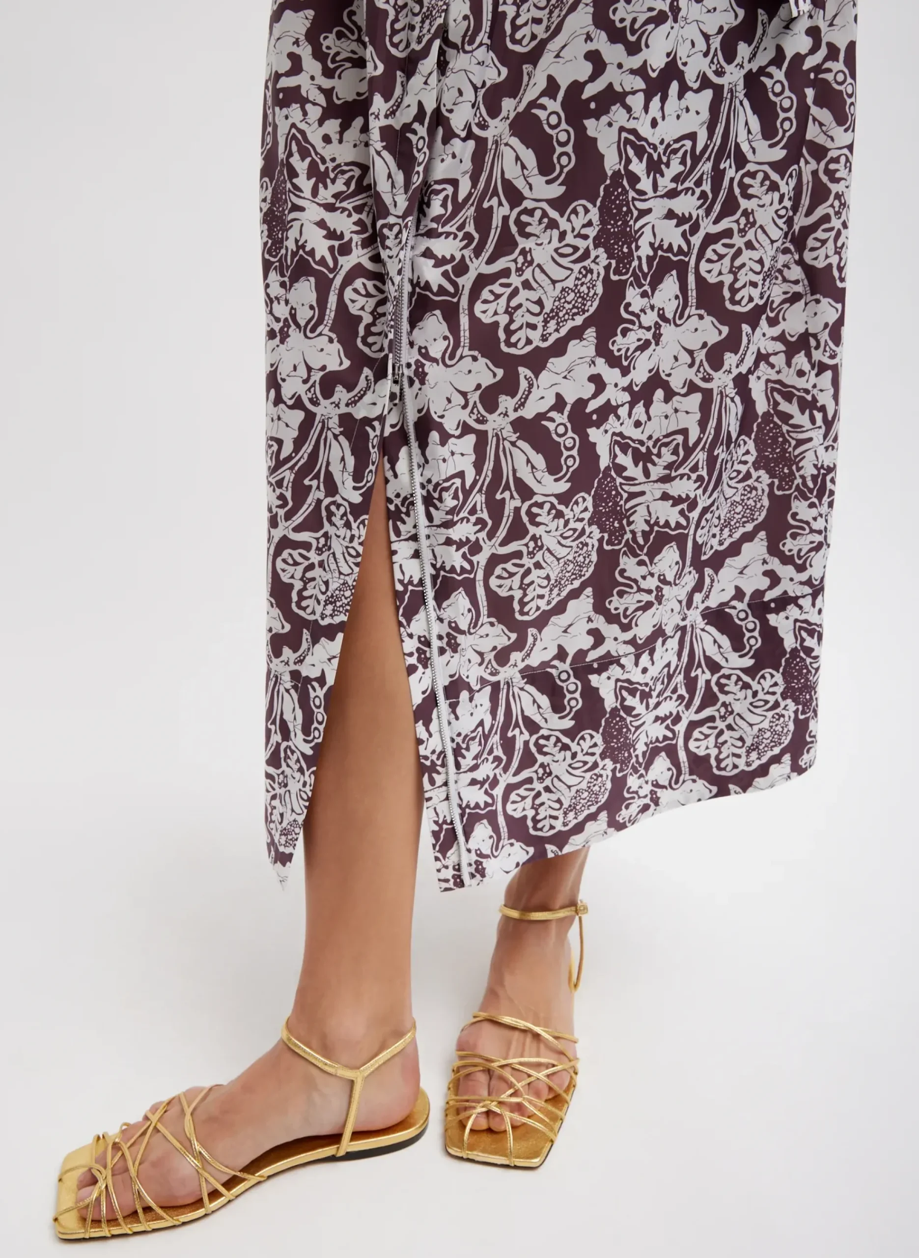 Recycled Nylon Batik Full Skirt-Tibi Hot