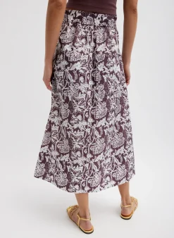 Recycled Nylon Batik Full Skirt-Tibi Hot
