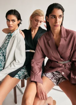 Recycled Nylon Batik Pull On Shorts-Tibi Sale