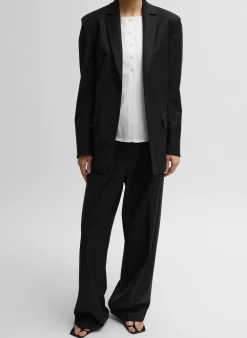 Recycled Tropical Wool Sculpted Blazer-Tibi Sale