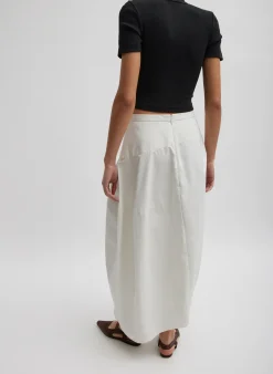 Ribbed Cropped Baby T-Shirt-Tibi Discount