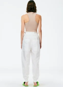Ribbed T-Shirt Cropped Tank-Tibi Sale