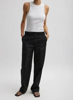 Ribbed T-Shirt Tank-Tibi Sale
