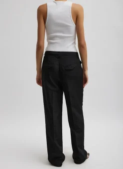 Ribbed T-Shirt Tank-Tibi Sale
