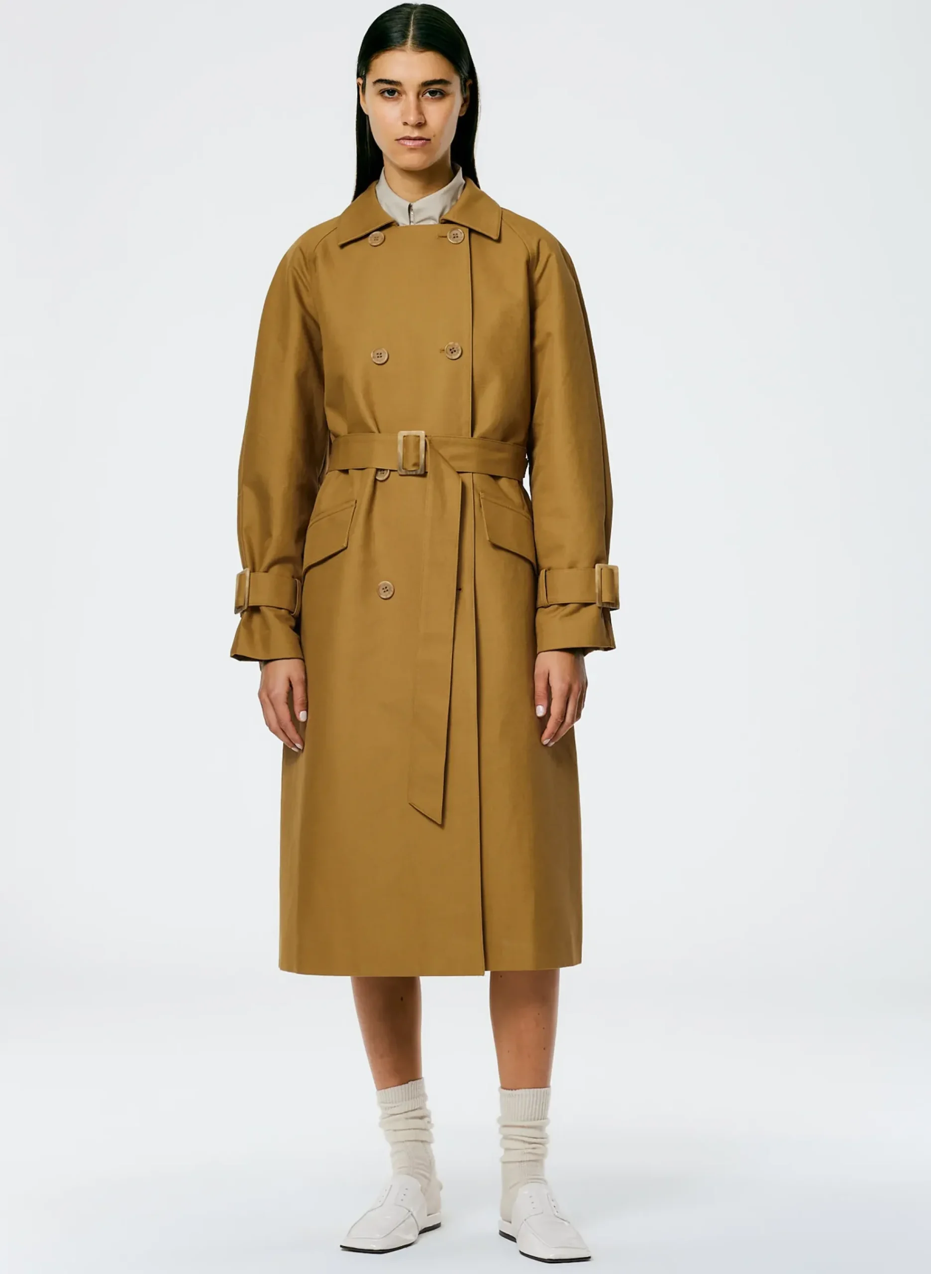 Sculpted Cotton Trench-Tibi New