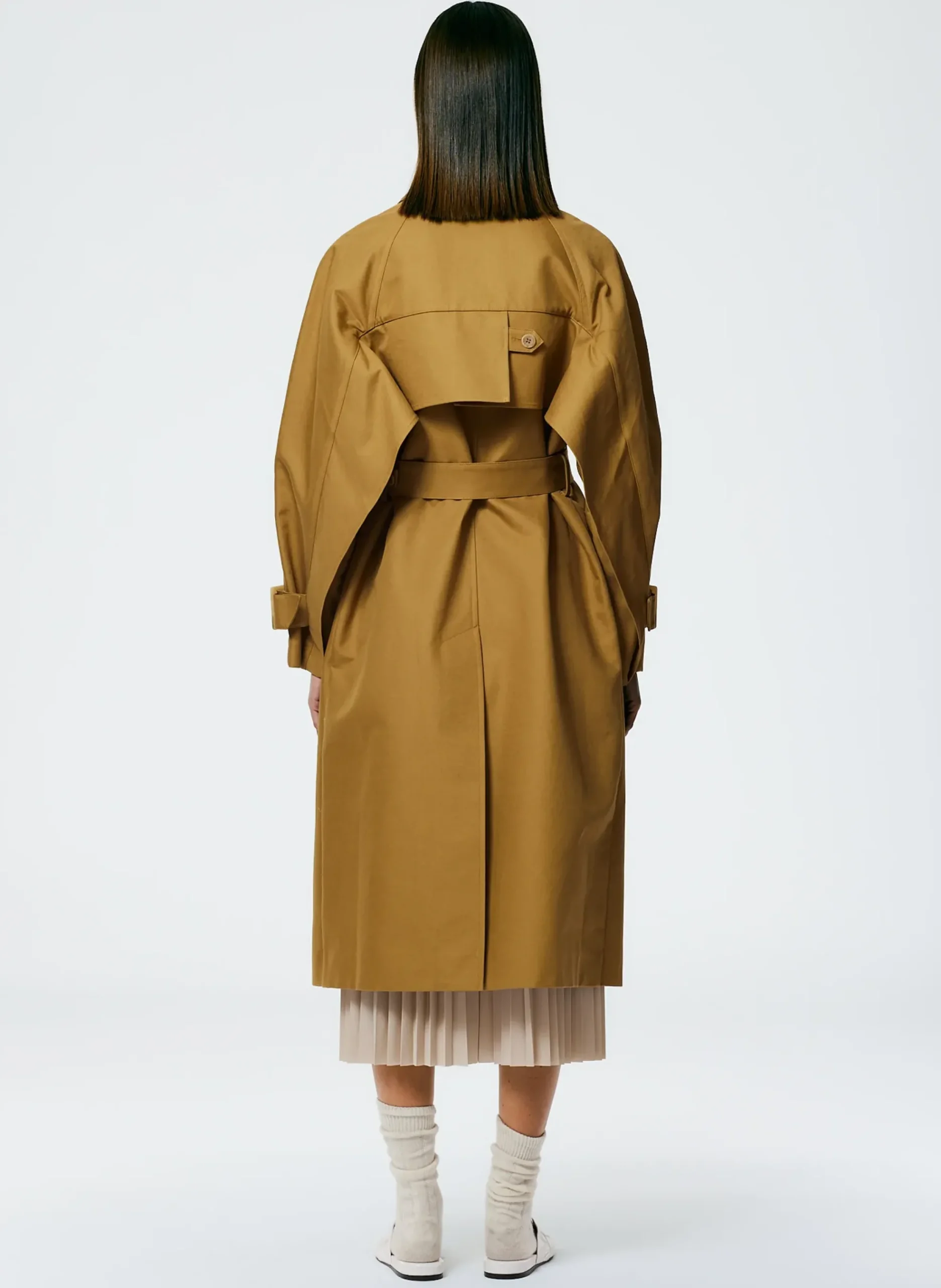 Sculpted Cotton Trench-Tibi New