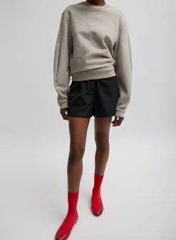 Sculpted Long Sleeve Sweatshirt-Tibi Hot