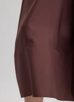 Silk Habutai Circular Seamed Skirt-Tibi Online