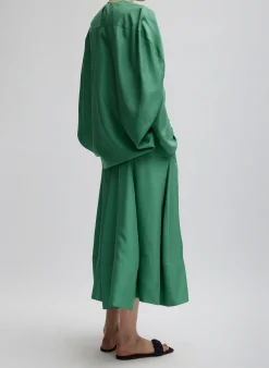 Silk Habutai Circular Top-Tibi Sale