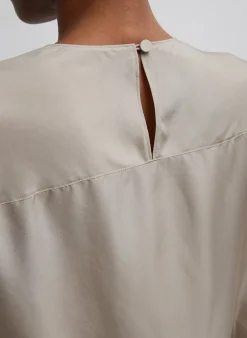 Silk Habutai Circular Top-Tibi Sale