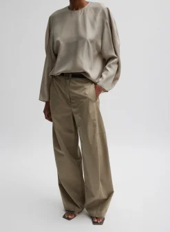 Silk Habutai Circular Top-Tibi Sale