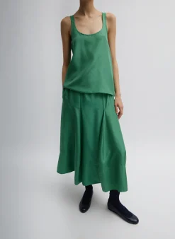 Silk Habutai Tank Top-Tibi Online