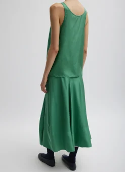 Silk Habutai Tank Top-Tibi Online