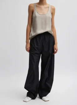 Silk Habutai Tank Top-Tibi Best
