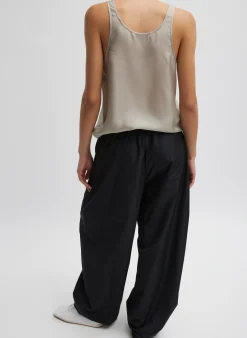 Silk Habutai Tank Top-Tibi Best