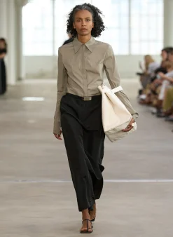 Silk Nylon Maxi Skirt-Tibi Hot