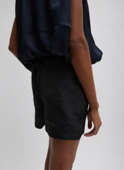 Silk Nylon Pull On Shorts-Tibi Clearance